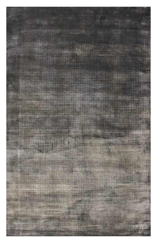 Индийский ковёр из арт-шёлка (VISCOSE/DK.GREY/200x150)