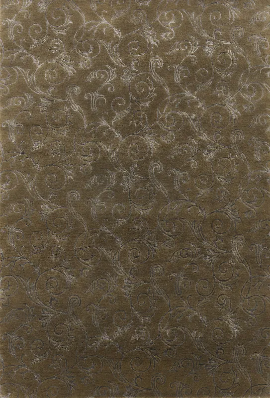 Индийский ковёр из шерсти и вискозы (14-3612/285x195)