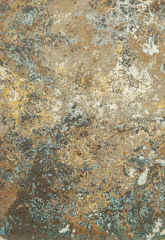 Индийский ковёр из шерсти и бамбука (21-1525/245x171)