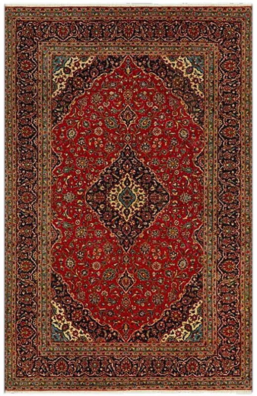 Иранский ковёр из шерсти (00-946/380x249)