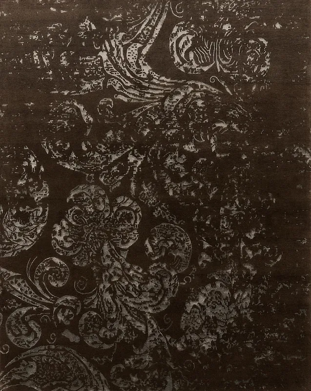 Индийский ковёр из шерсти и вискозы (14-3591/308x246)