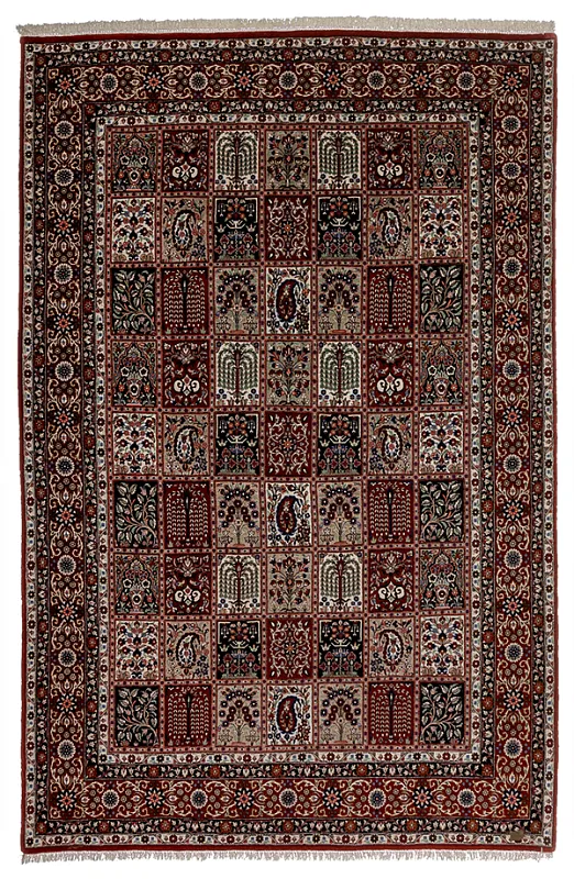 Иранский ковёр из шерсти (00-1R1040060491/225x150)