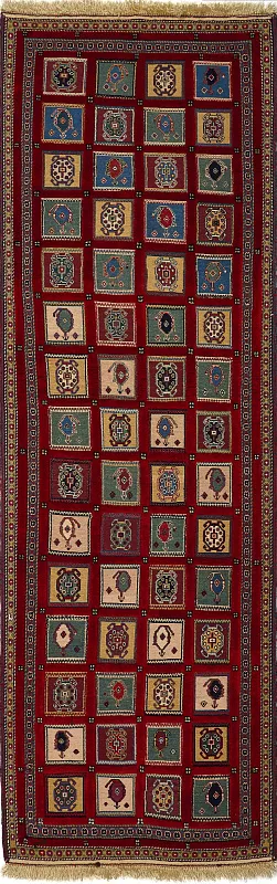 Иранский ковёр из шерсти (12-235/242x78)
