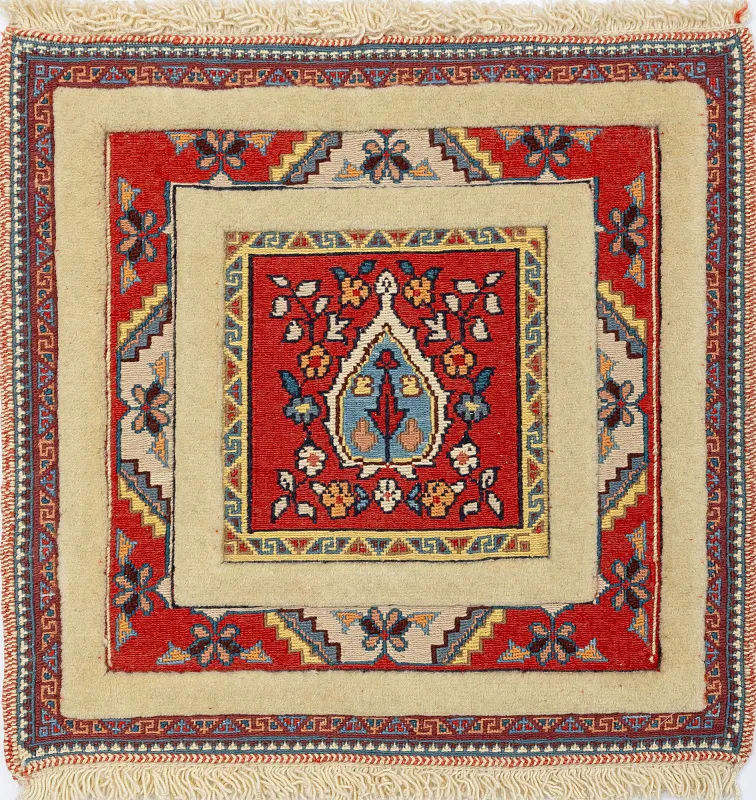 Иранский ковёр из шерсти (12-435/50x50)