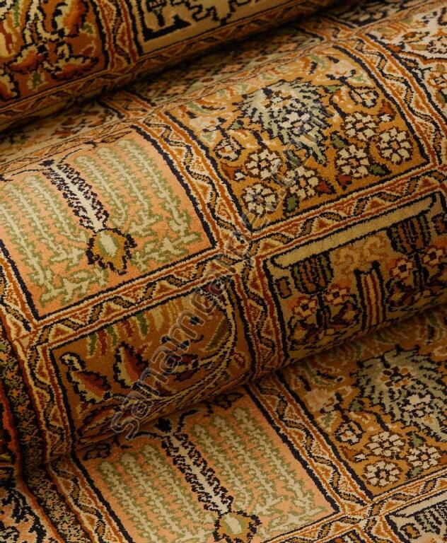 Индийский ковёр из шёлка (14-3351/297x78) 
