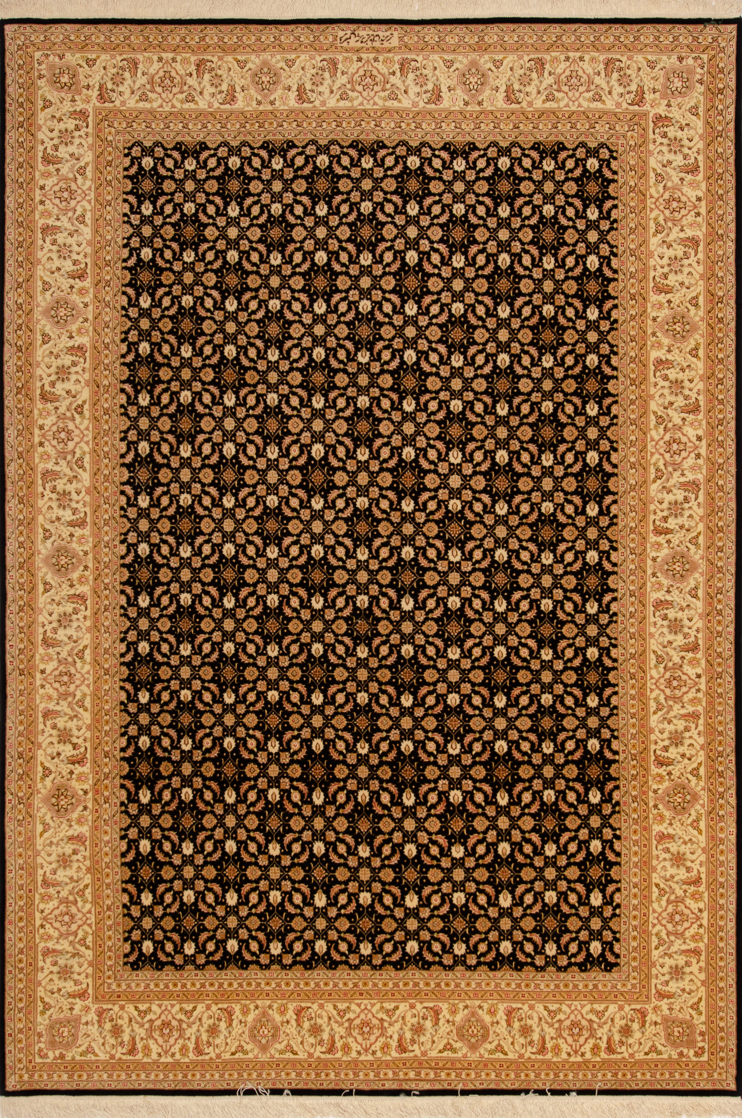 Иранский ковёр из шерсти и шёлка (14-68813/280х196)