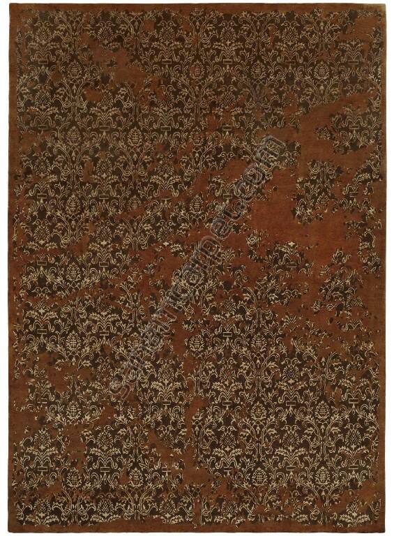 Индийский ковёр из шерсти и вискозы (15-10800/429x305)