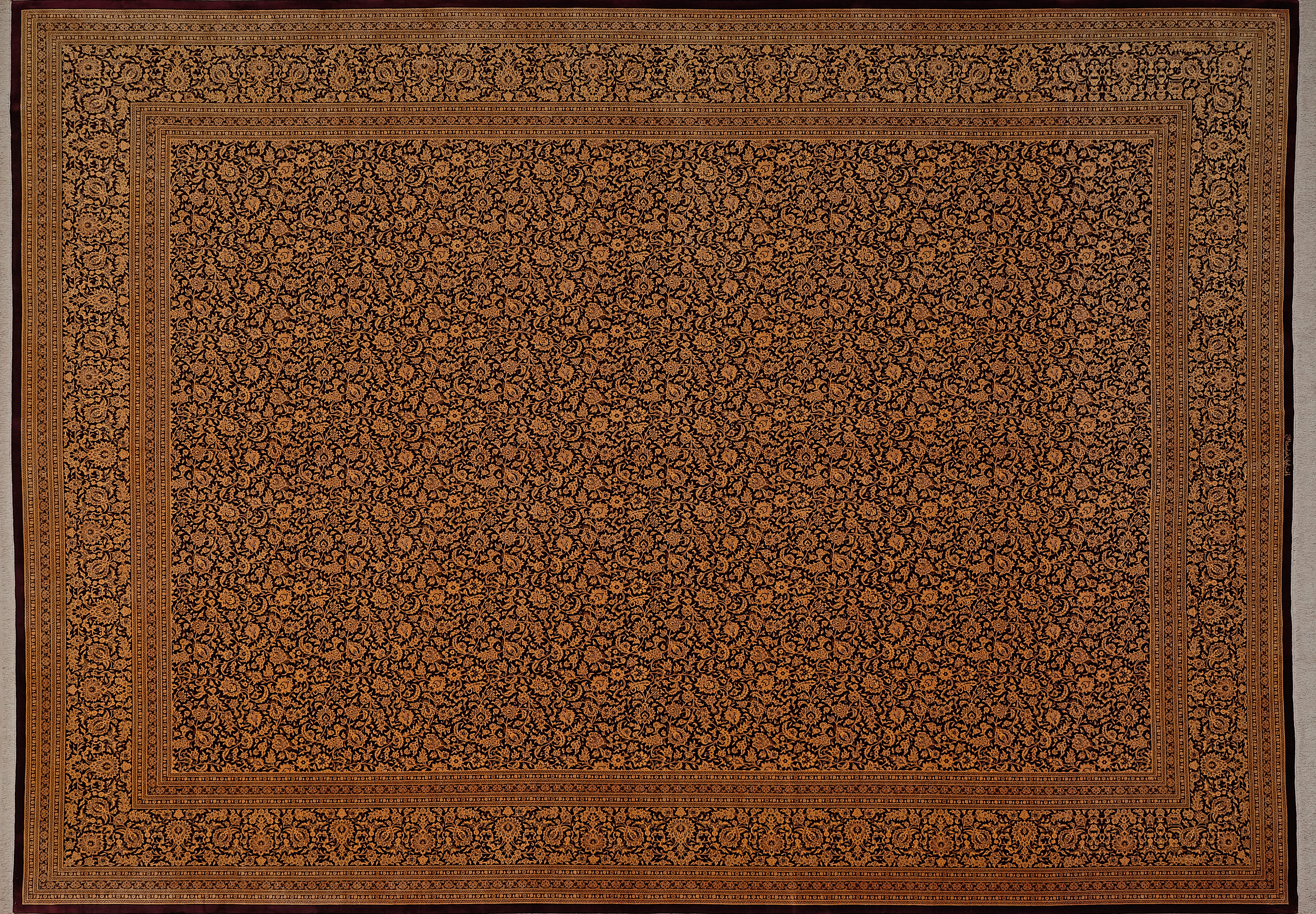 Иранский ковёр из шёлка (11-457/490x350)