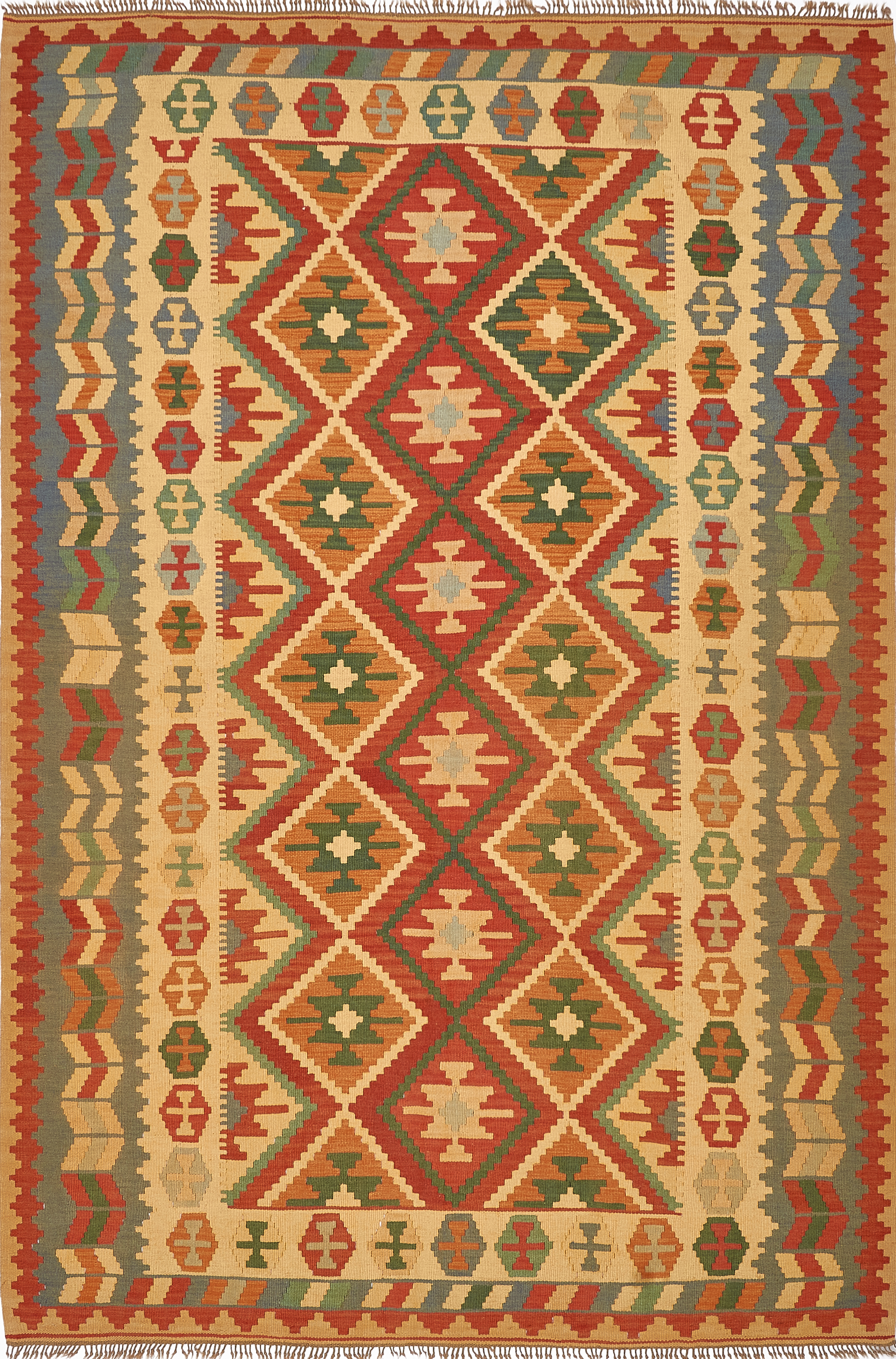 Индийский ковёр из шерсти  (17-5050216/299x205) 