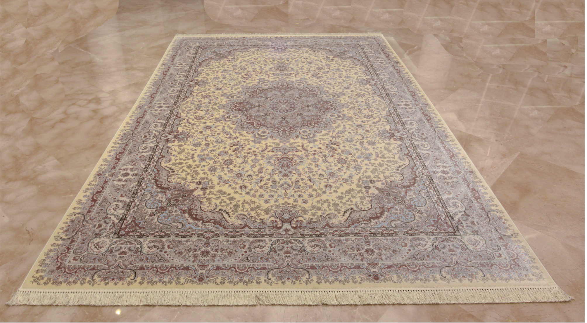 Бельгийский ковёр из бамбуковой вискозы (0IS109/IVORY PASTEL P3/34) 