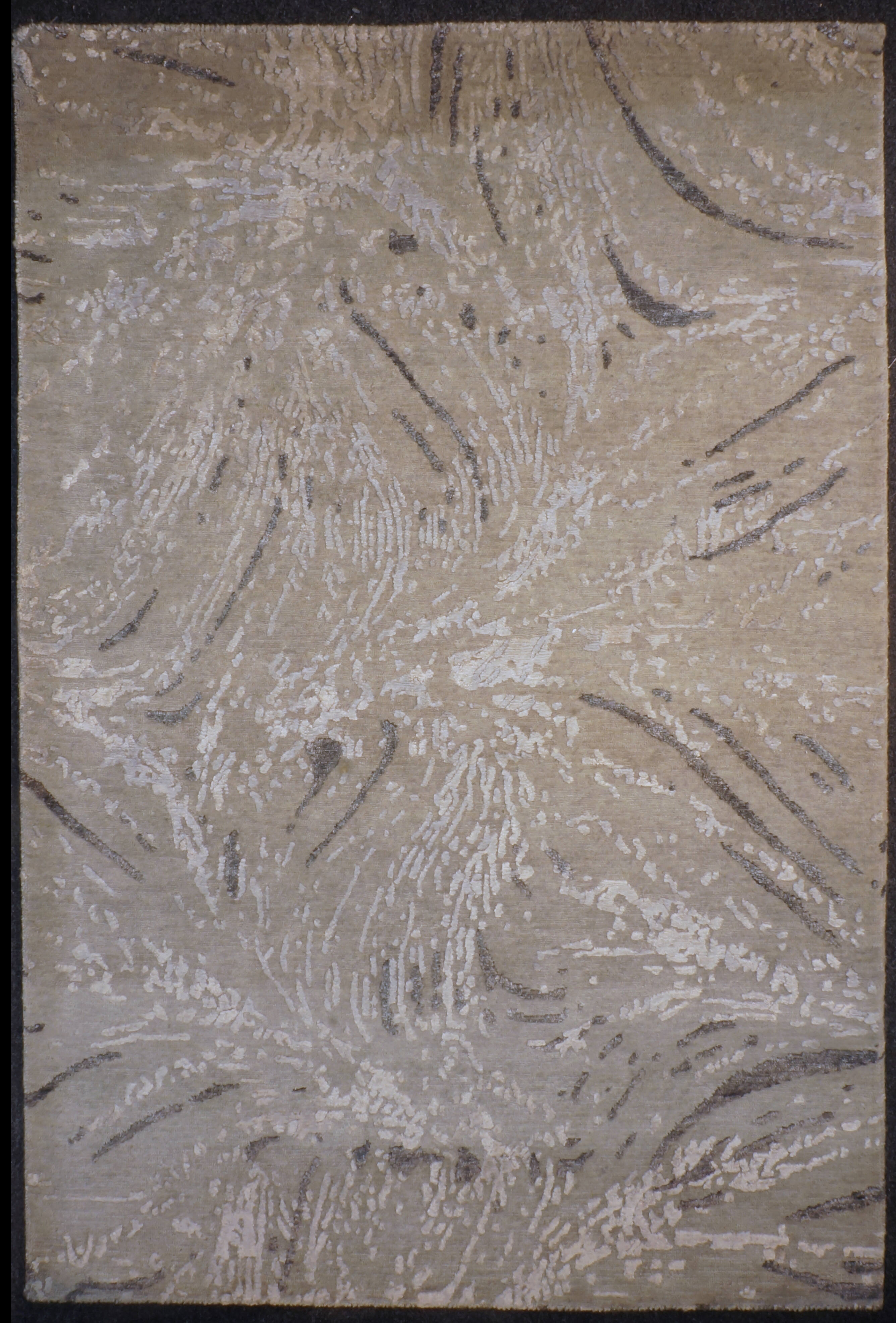 Индийский ковёр из шерсти и арт-шёлка (MV-1996/152x104/Natural) 
