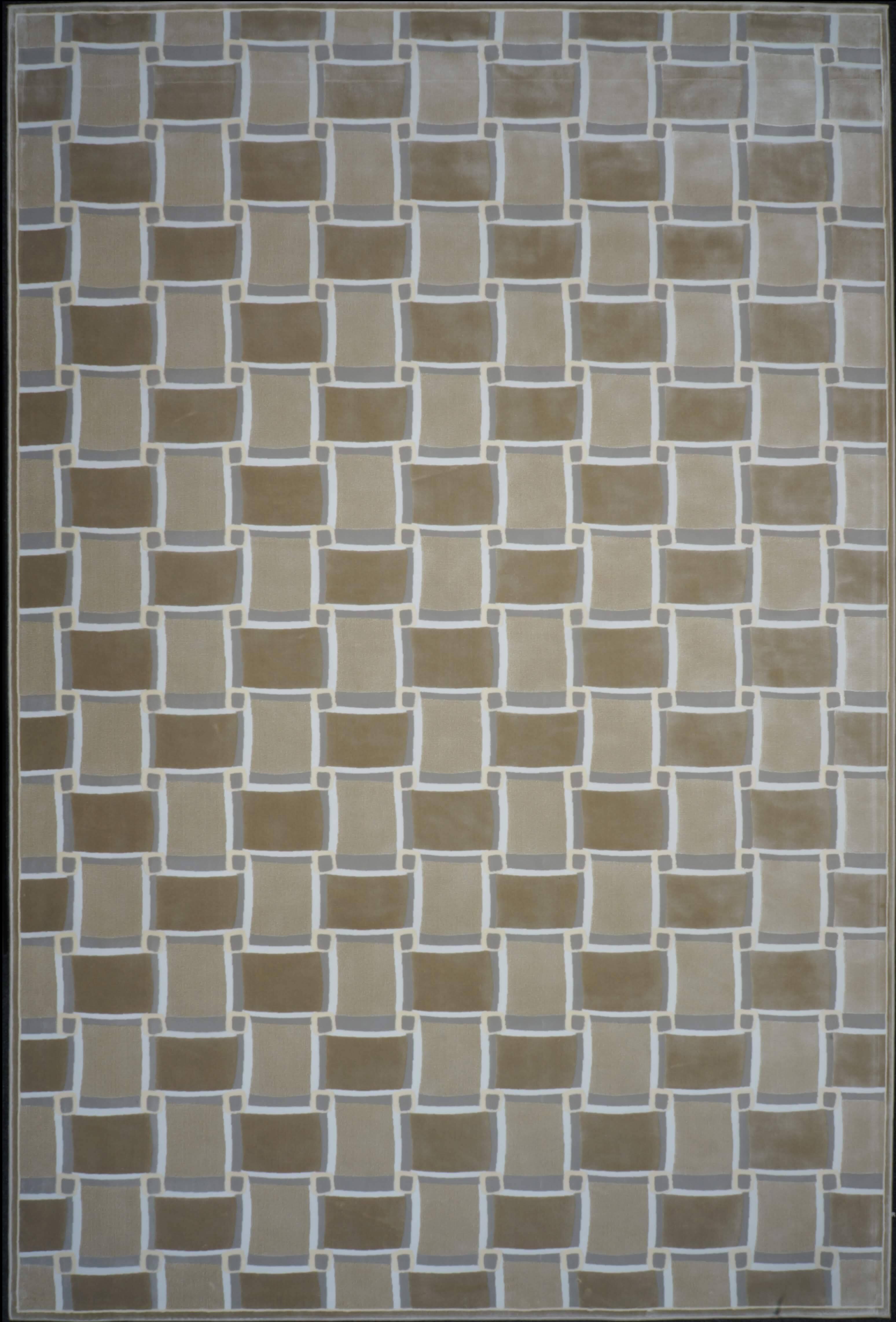 Бельгийский ковёр из вискозы и акрила (0CA013/IceBeigeGL4/140x10) 