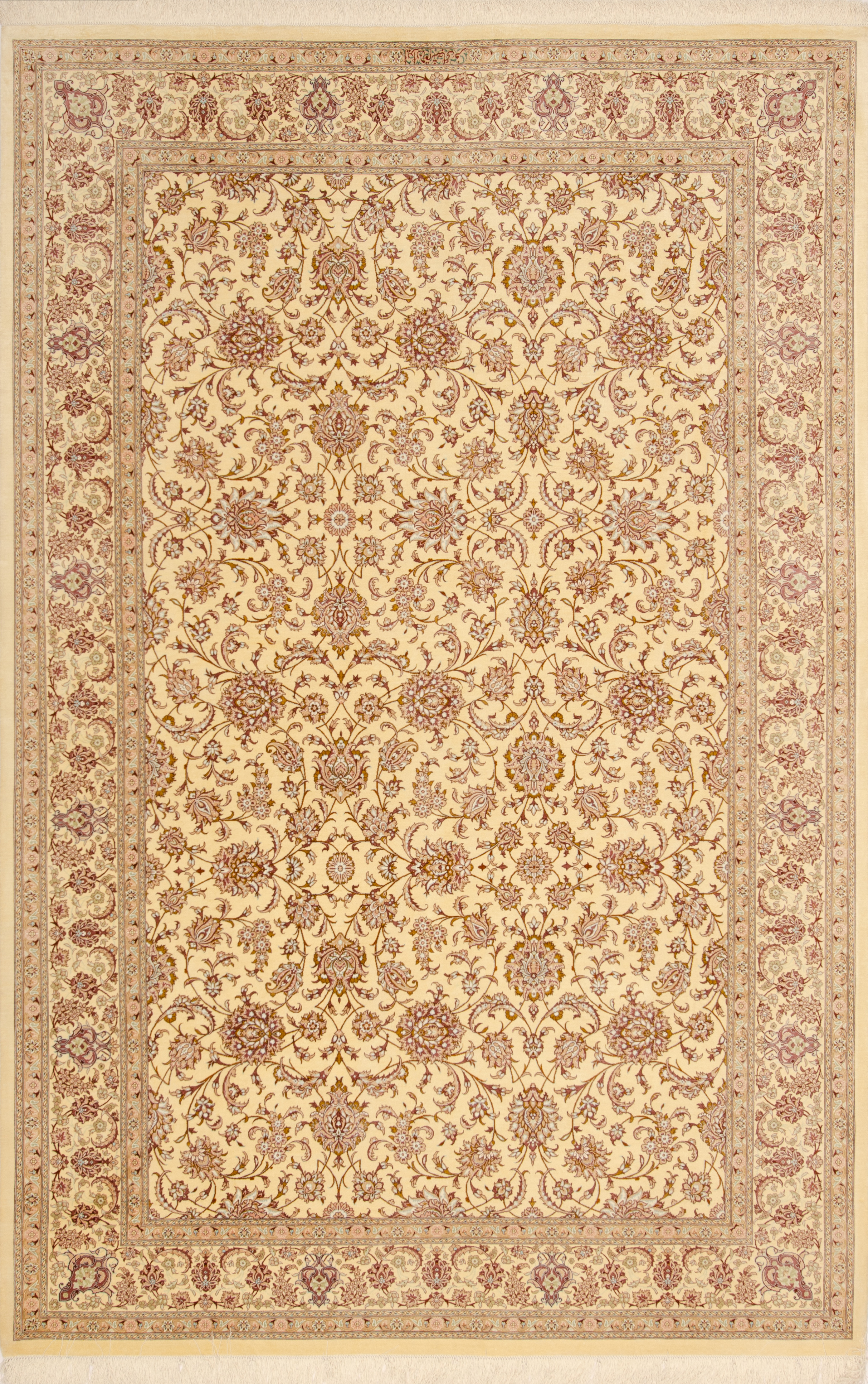Иранский ковёр из шёлка (12-208/300x198)