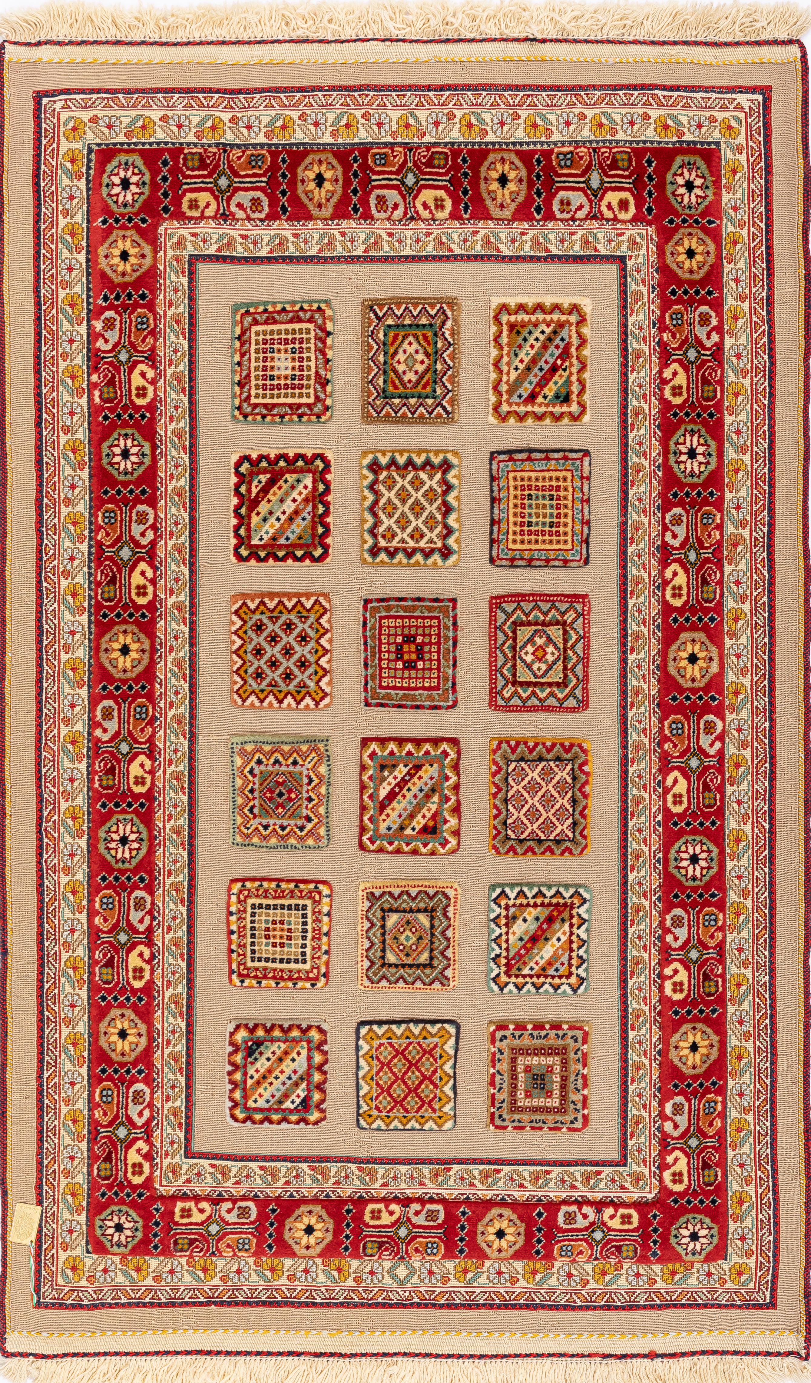 Иранский ковёр из шерсти  (13-56613/131x79) 