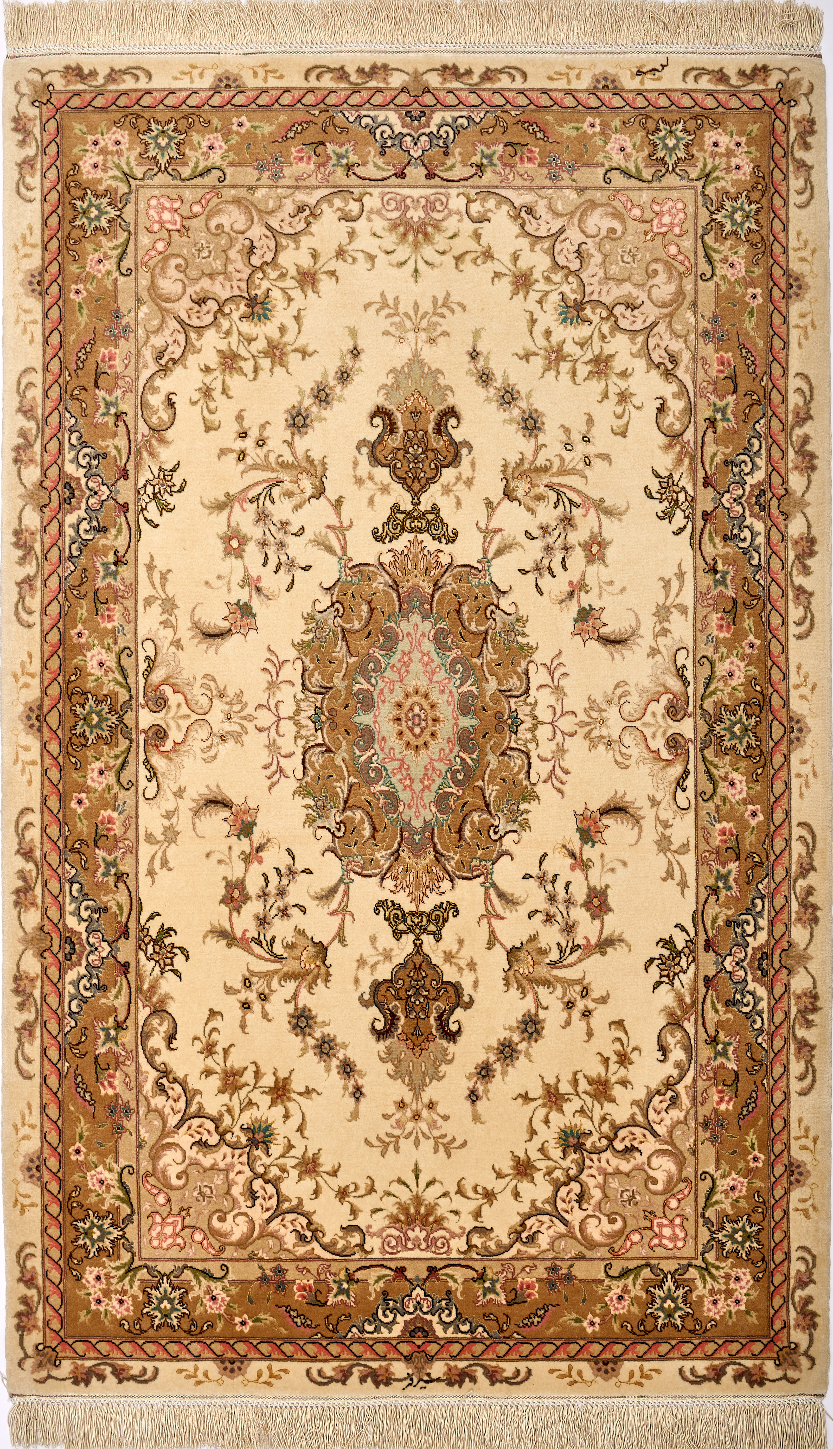 Иранский ковёр из шерсти и шелка (13-583/163x100)