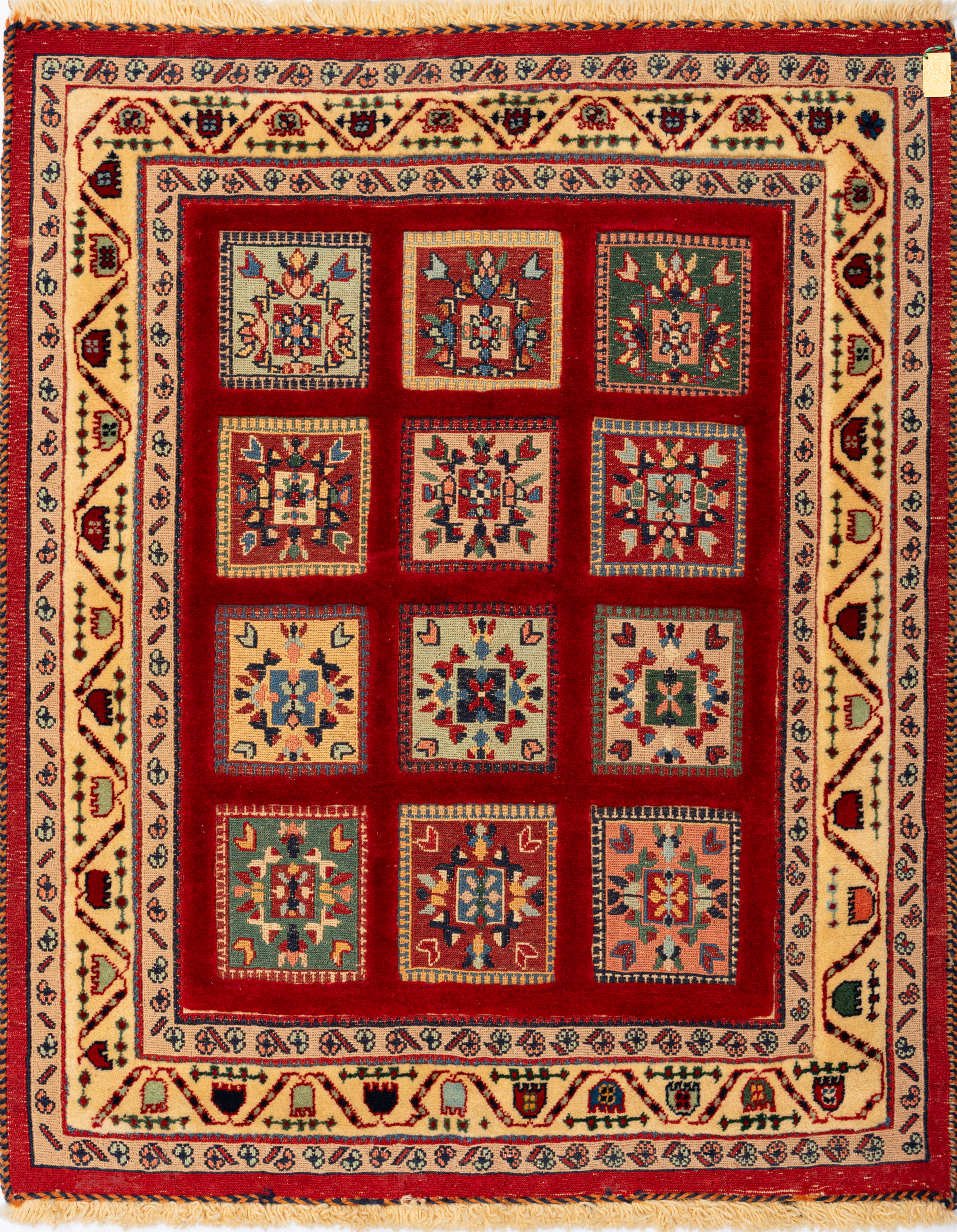 Иранский ковёр из шерсти  (15-1-06413/105x85) 