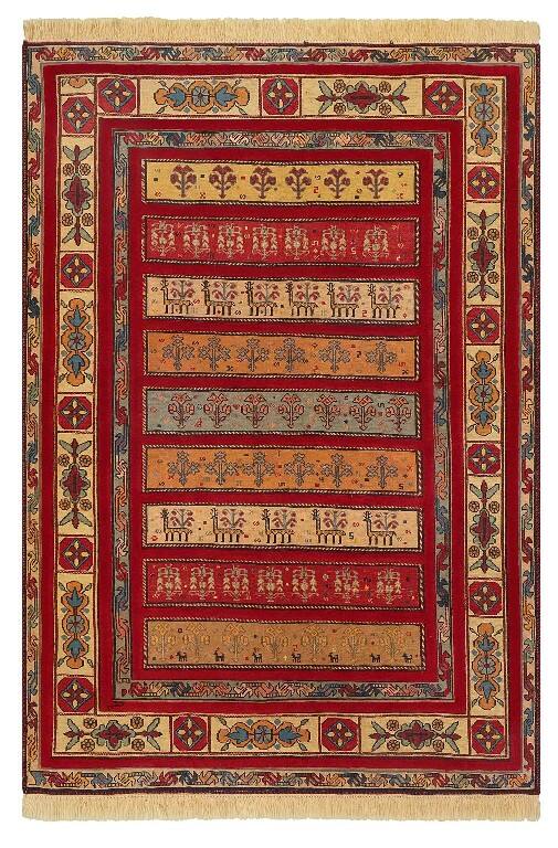 Иранский ковёр из шерсти (12-256/182x123)