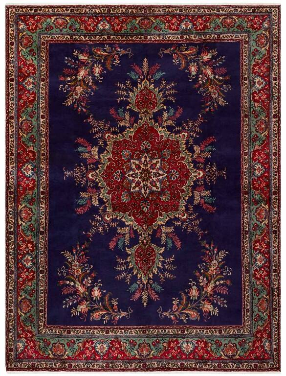 Иранский ковёр из шерсти (00-349/390x295)