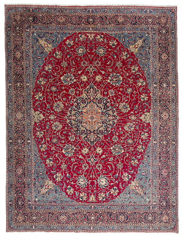 Иранский ковёр из шерсти (00-939/329x250)