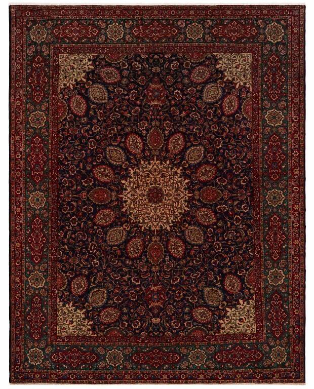 Иранский ковёр из шерсти (00-728/380x305) 