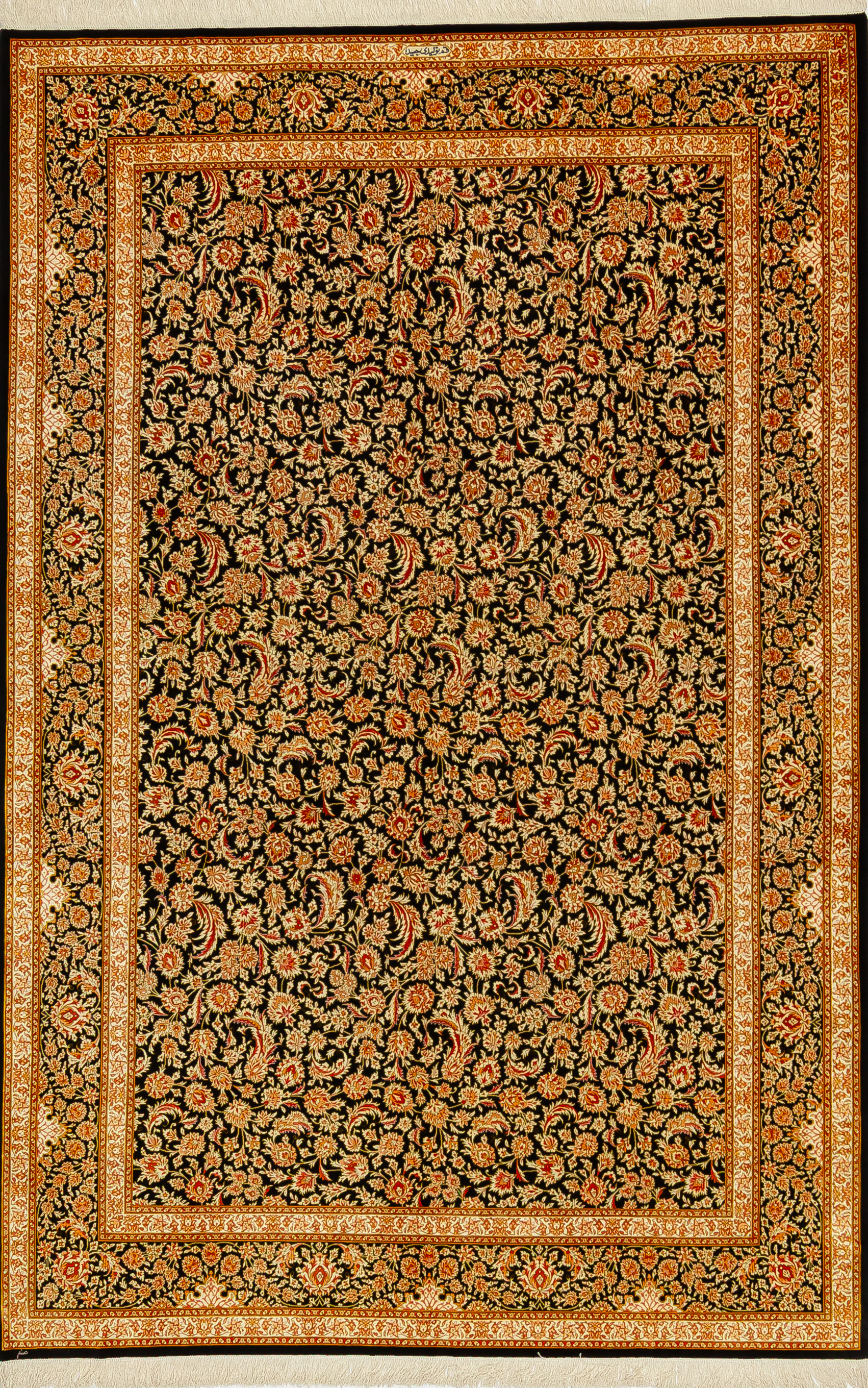 Иранский ковёр из шёлка (11-466/300x200)
