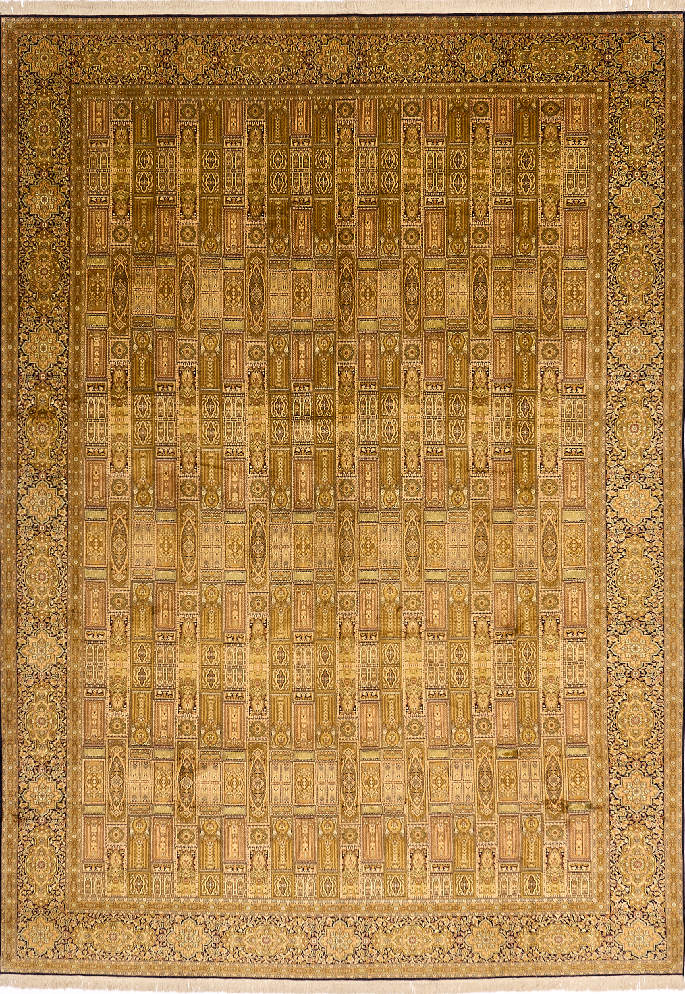Индийский ковёр из шёлка (15-10617/433x310)