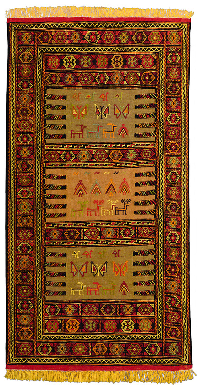 Иранский ковёр из шерсти  (17-01273053116-2/182x94)
