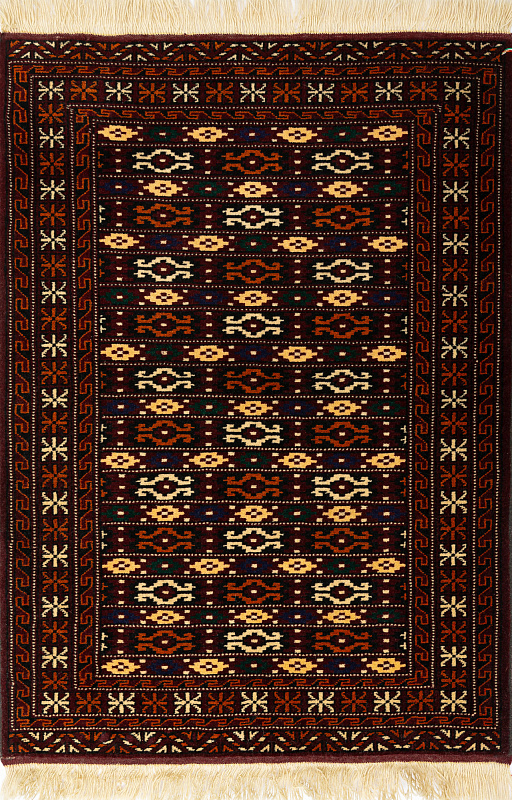Иранский ковёр из шерсти (13-48413 /120x83)