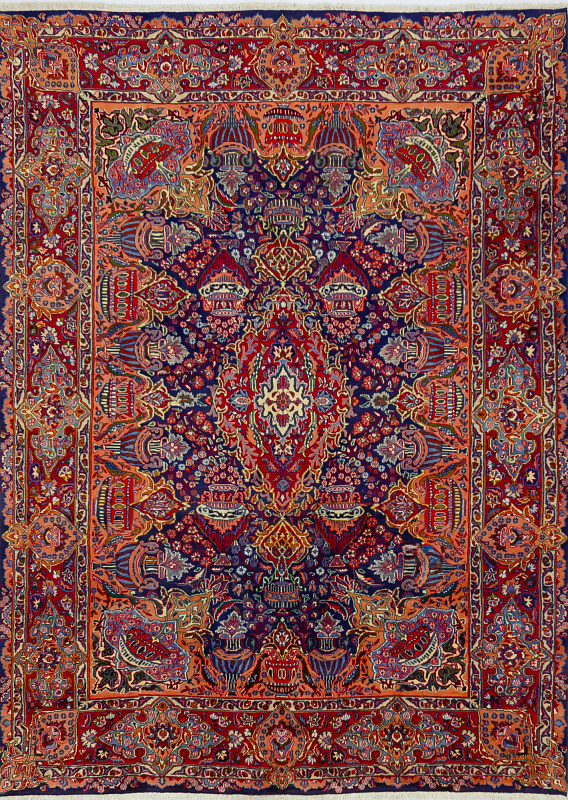 Иранский ковёр из шерсти (00-733/340x245)