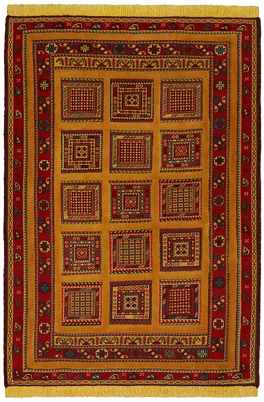 Иранский ковёр из шерсти (13-296/149x104)