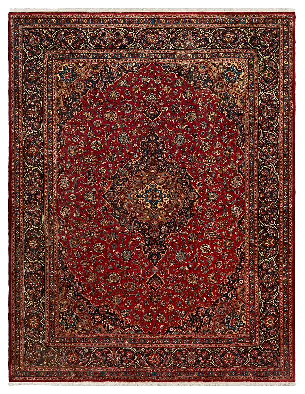 Иранский ковёр из шерсти (00-1015/390x297)