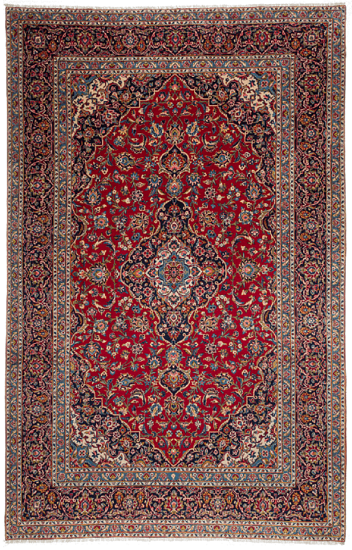 Иранский ковёр из шерсти (00-958/377x240)