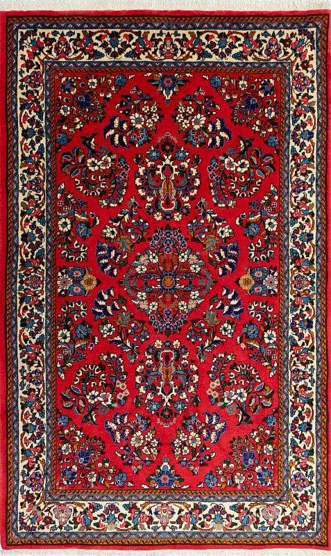 Иранский ковёр из шерсти (00-711/230x133)