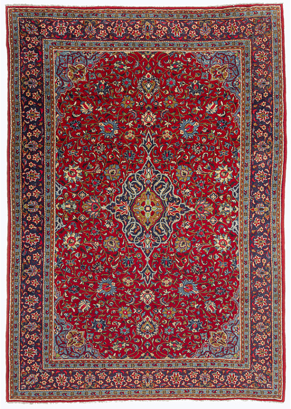 Иранский ковёр из шерсти (00-324/342x235)
