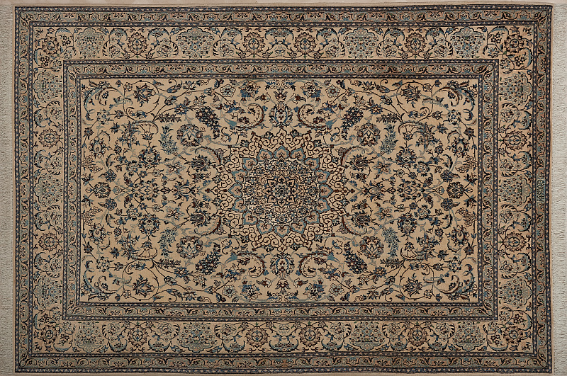 Иранский ковёр из шерсти и шёлка (10-236/305x210) 