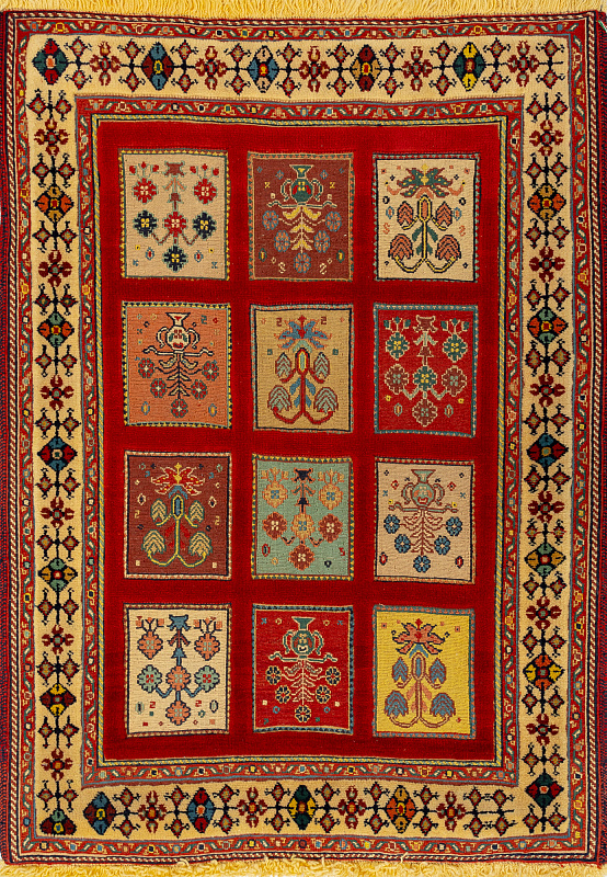 Иранский ковёр из шерсти (15-03713/118x86)