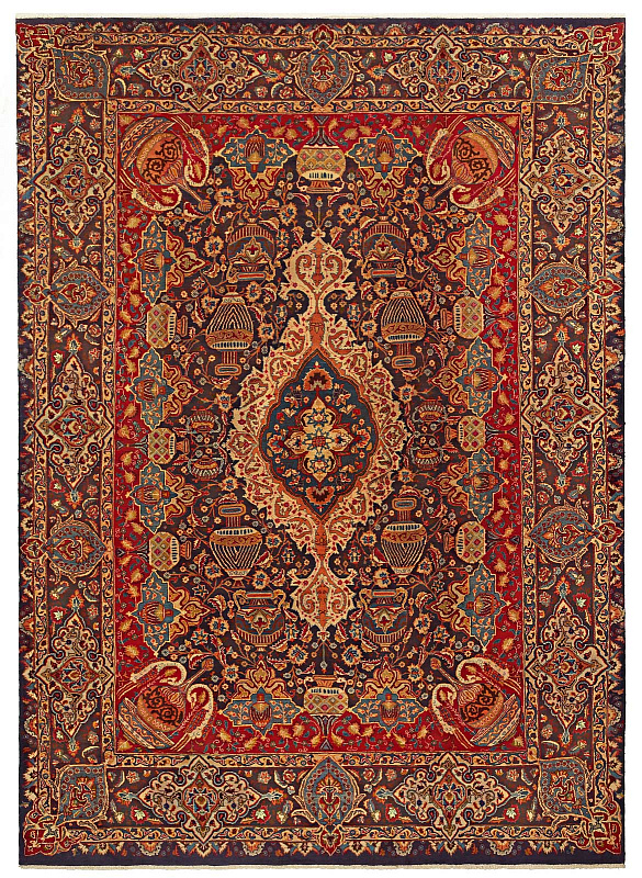 Иранский ковёр из шерсти (00-645/400x300)