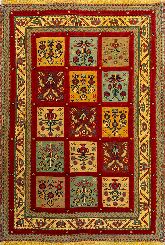 Иранский ковёр из шерсти (13-03813/158x105)