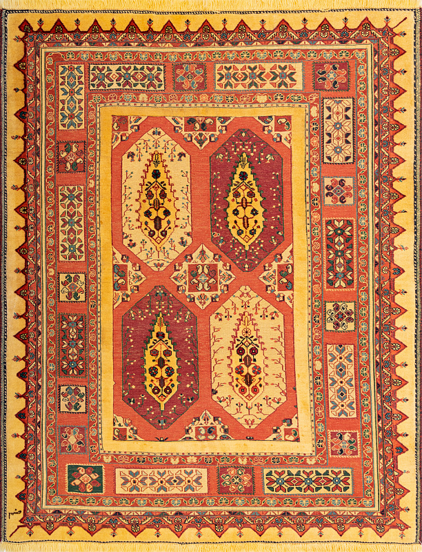 Иранский ковёр из шерсти (12-247/206x162)
