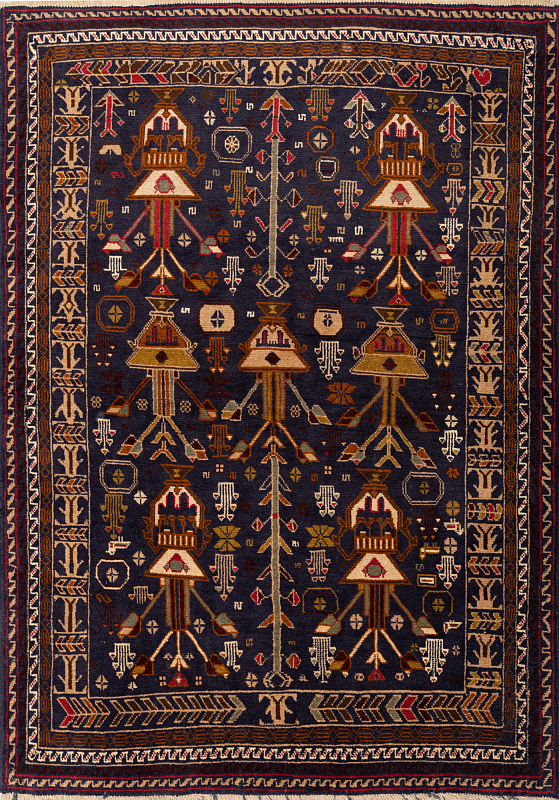 Иранский ковёр из шерсти (17-01304026016/175x125)