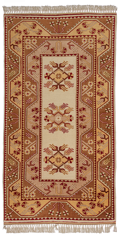 Иранский ковёр из шерсти (04-42/231x124)
