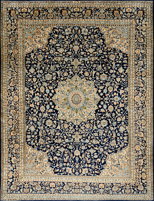 Иранский ковёр из шерсти (17-001416/390x300) 