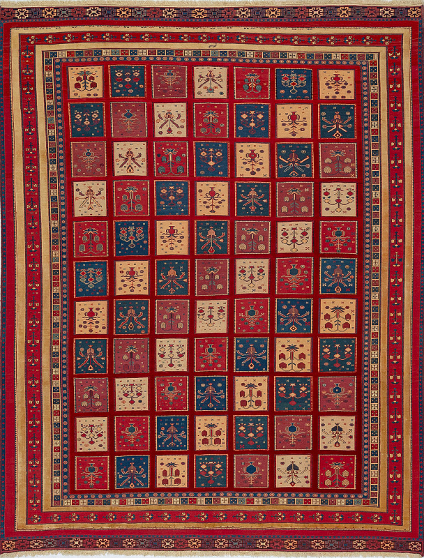 Иранский ковёр из шерсти (12-80/388x297)