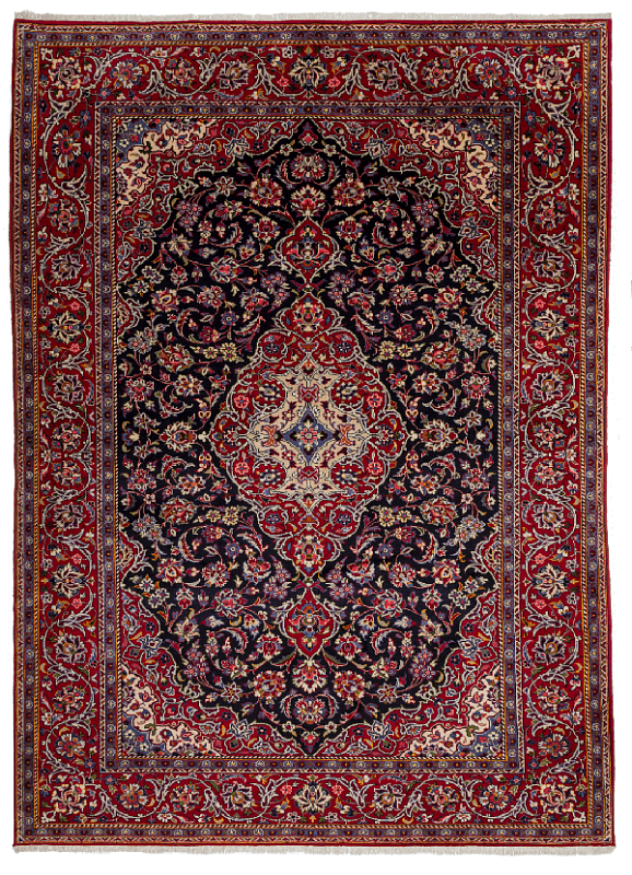 Иранский ковёр из шерсти (00-1101/345x250)