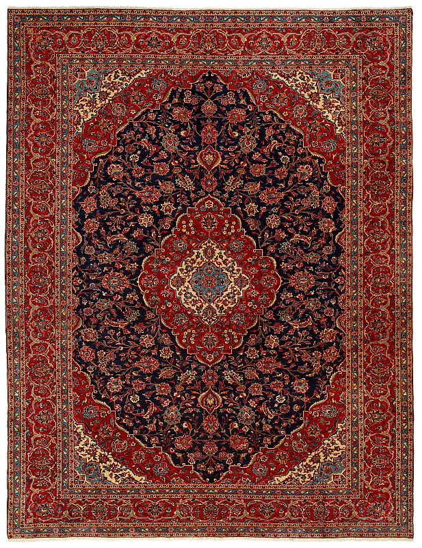 Иранский ковёр из шерсти (00-1063/396x296)