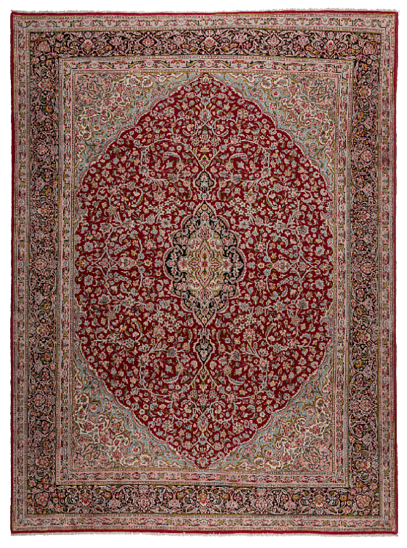 Иранский ковёр из шерсти (17-019716/345x255)