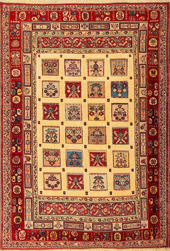 Иранский ковёр из шерсти (15-03013/185x127)