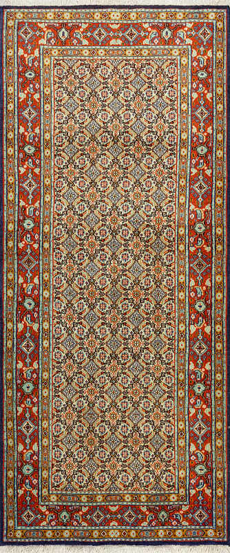 Иранский ковёр из шерсти  (17-01301024816/185x80)