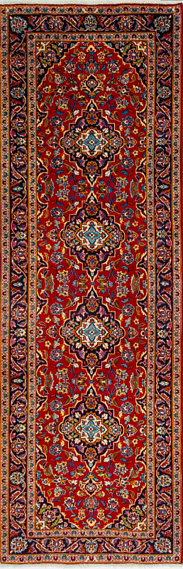 Иранский ковёр из шерсти (00-996/308x103)
