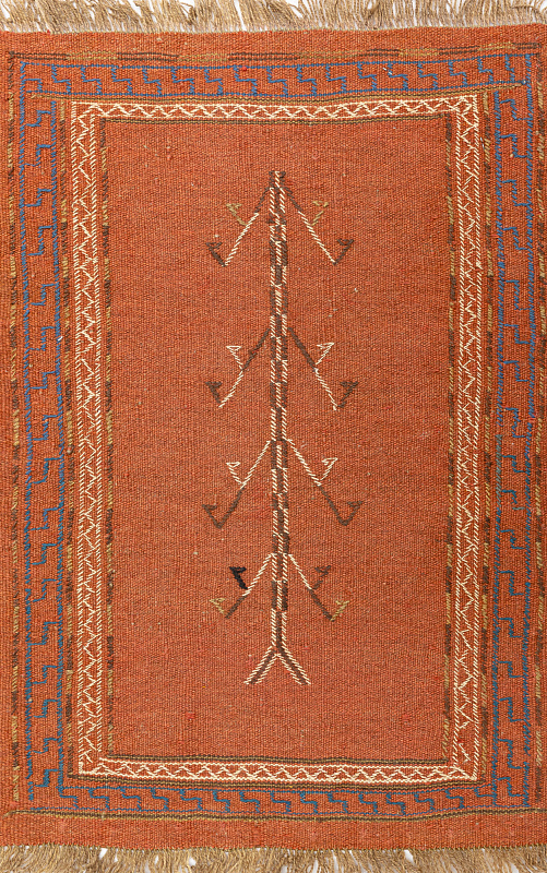 Иранский ковёр из шерсти  (17-0052116/85x58)